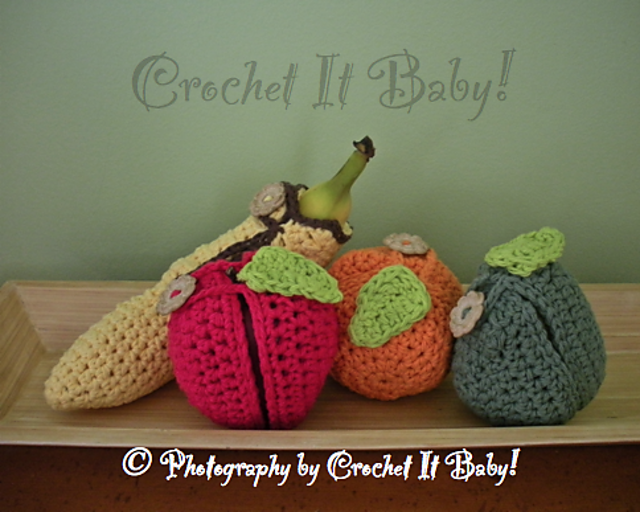 Apple/Orange/Pear/Banana Fruit Coozie