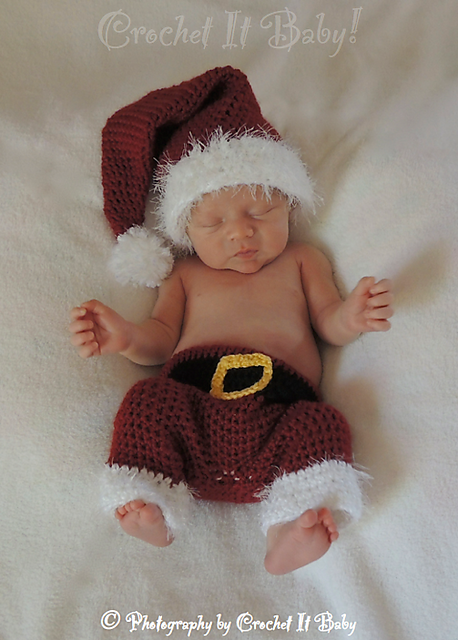 Santa Hat and Pants Set