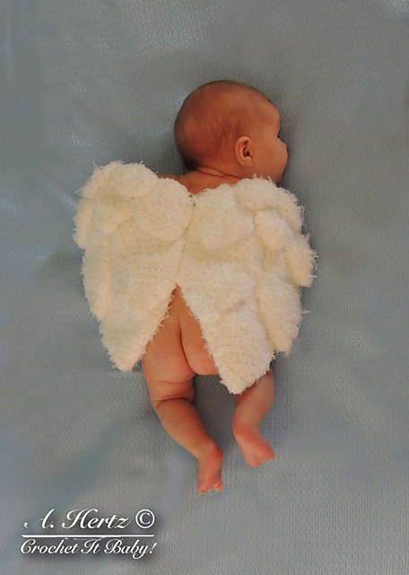 Ravelry: Crochet Angel Wings Photo Prop pattern by Crochet It Baby
