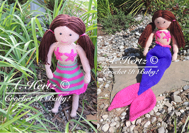 Crochet Amigurumi Magic Mermaid Doll