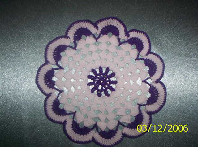 Fancy Purple Doily/Hotpad