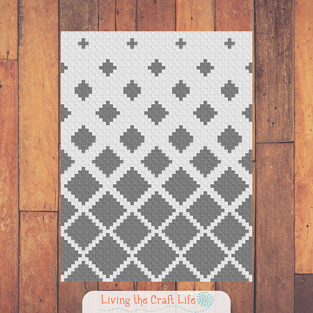Fading Diamonds C2C Blanket