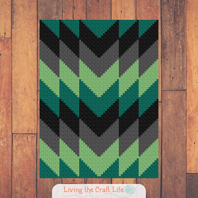 Northern Lights C2C Blanket