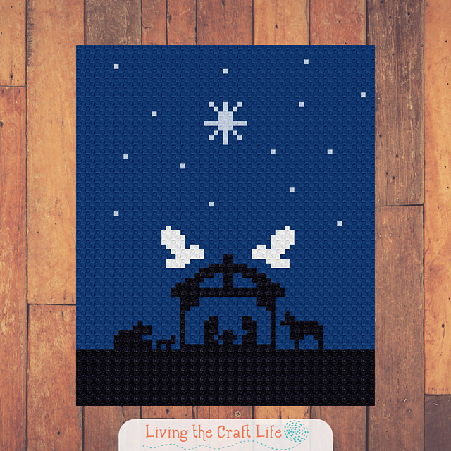 Evening Nativity C2C Blanket