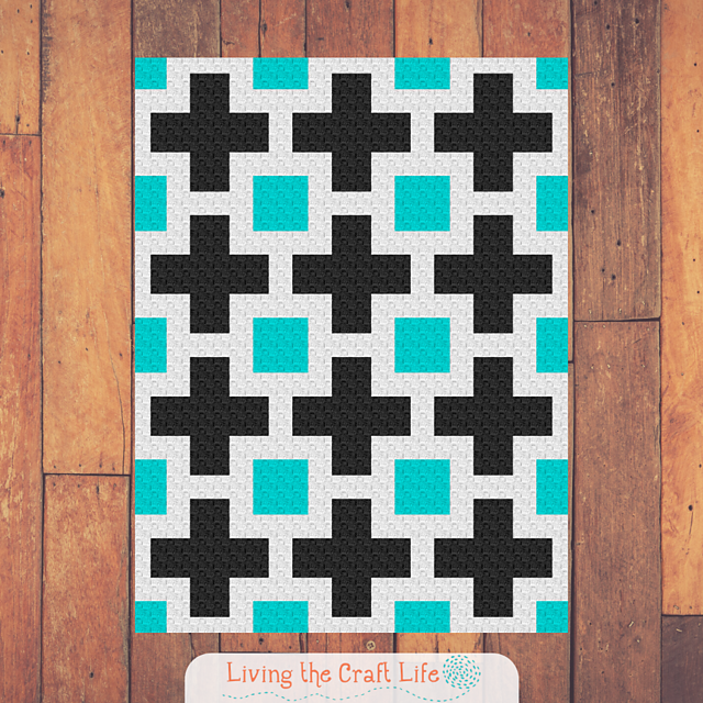 Swiss Cross Block C2C Blanket