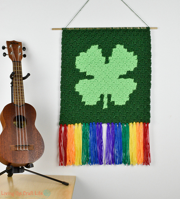 March Four Leaf Clover Wall Hanging