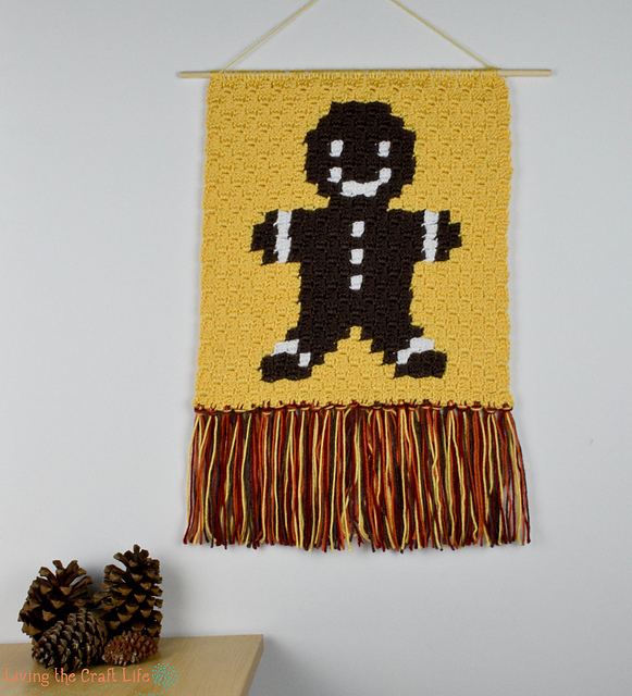 November Gingerbread Man Wall Hanging