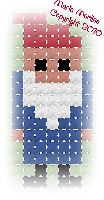 Gnome Afghan Chart Graph Tapestry