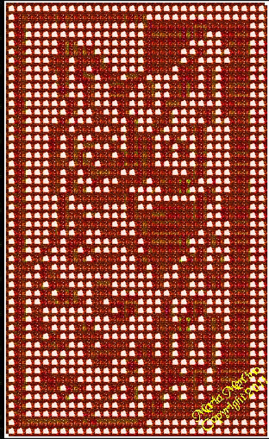 Filet Crochet Owl Window Curtain Wall Hanging Doily