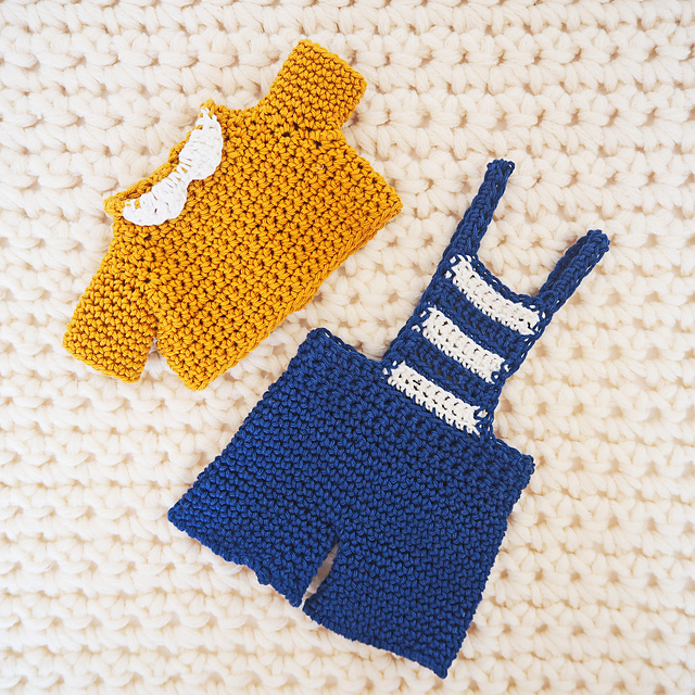 Doll dungarees outfit