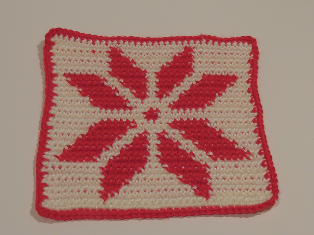 Poinsettia Potholder
