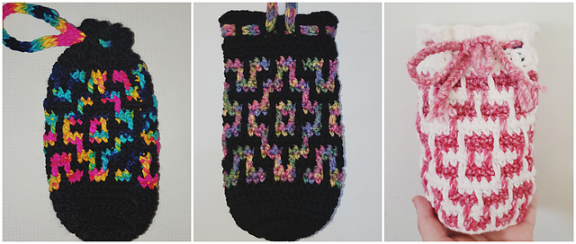 Mosaic Drawstring Wristlet