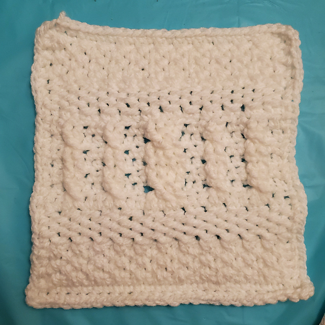 Tunisian Fusion CAL Square 4