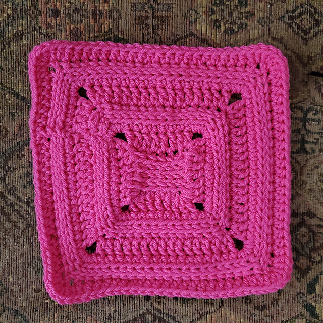 Tunisian Fusion CAL Square 8
