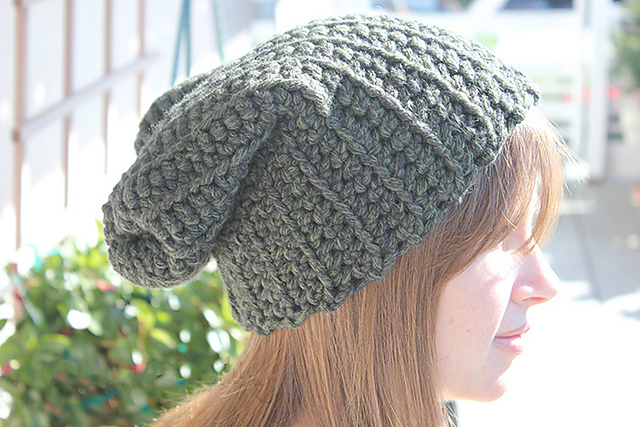Ribbed Slouchy Hat