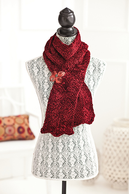 Tunisian Chevron Scarf