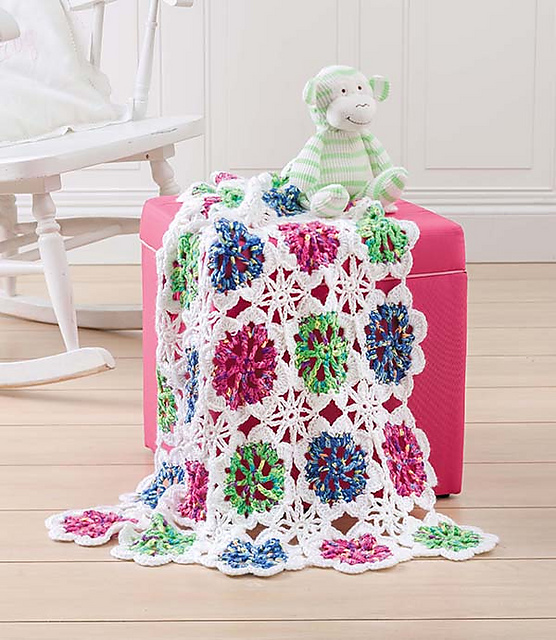 Flowers and Stars Blanket