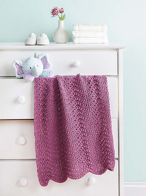 Purple Puffs Blanket