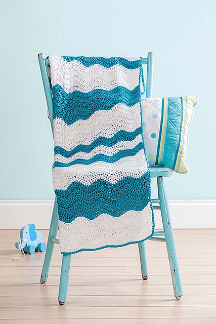 Turquoise Waves Blanket