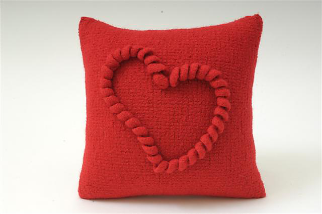 Red Hot Heart Pillow