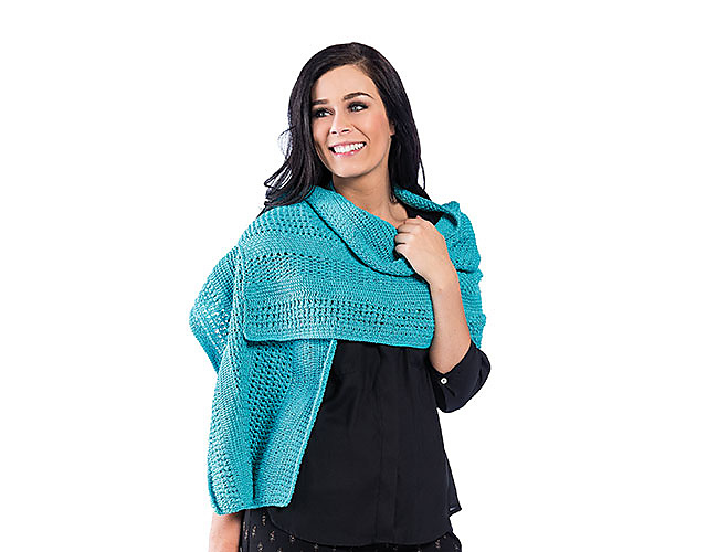 Lacy Tunisian Shawl
