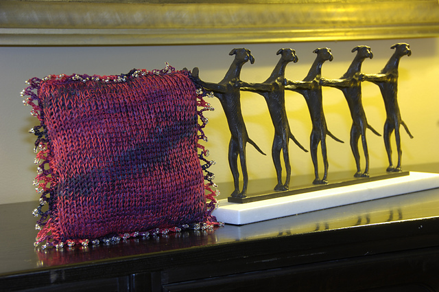 Beaded Castanets Pillow