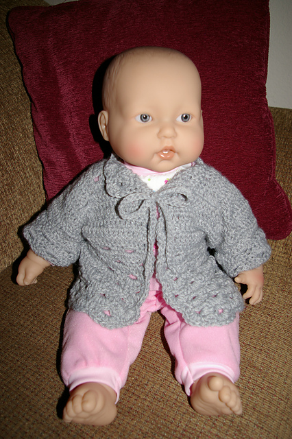 So Sweet and Easy Baby Sweater - Newborn - 9 months