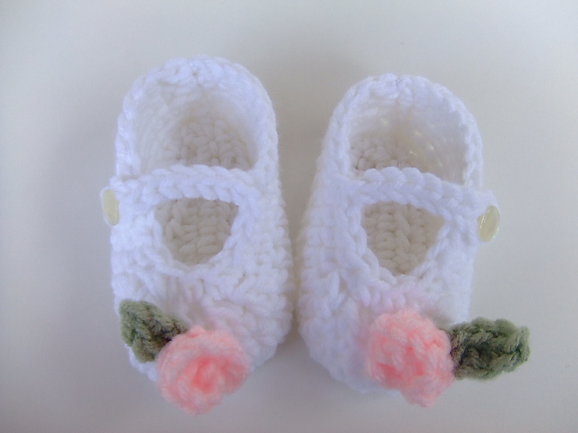 CV095 Rose Baby Shoes