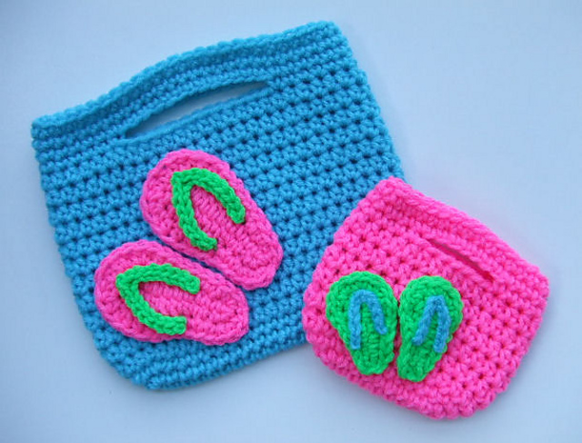 CV106 Mommy & Me Flip Flop Purses