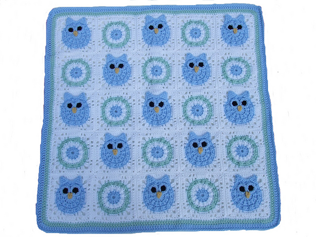 CV111 Owl Baby Blanket