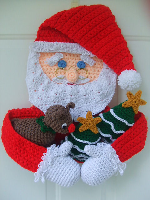 CV028 "Believe"  Santa Door Hanging