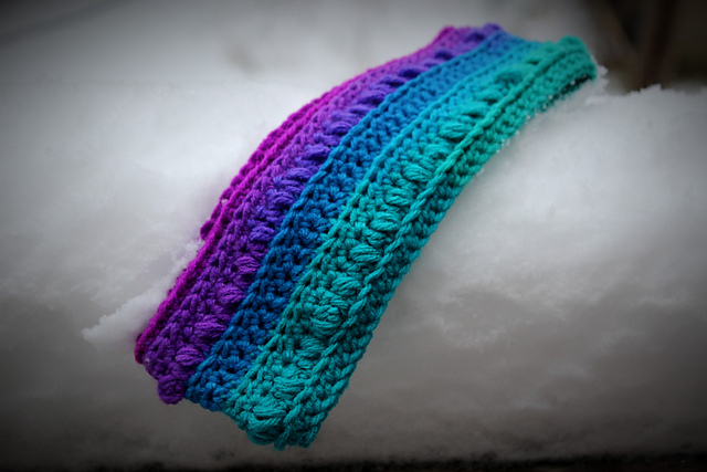 Puffs and Valleys Ear Warmer
