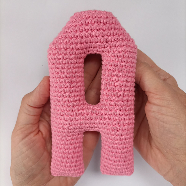 Alfabeto Amigurumi Letra A - Alphabet Letter A