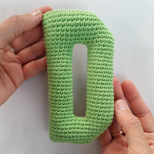Alfabeto Amigurumi Letra D - Alphabet Letter D
