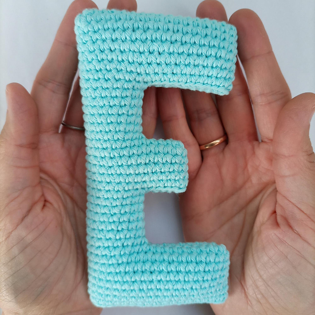 Alfabeto Amigurumi Letra E - Alphabet Letter E