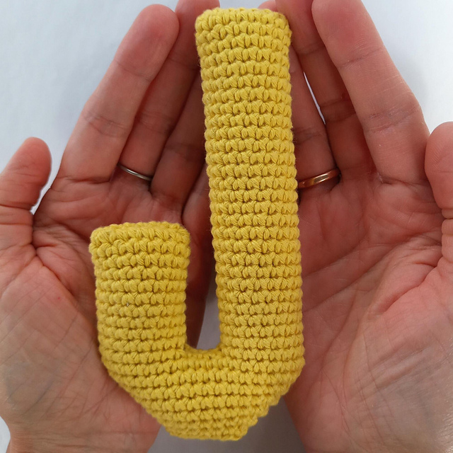 Alfabeto Amigurumi Letra J - Alphabet Letter J