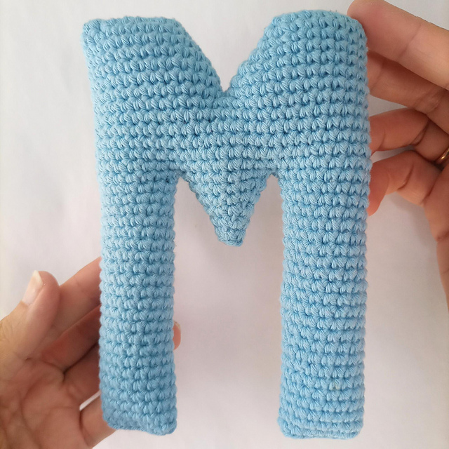 Alfabeto Amigurumi Letra M - Alphabet Letter M