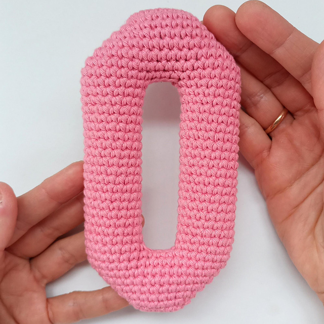 Alfabeto Amigurumi Letra O - Alphabet Letter O