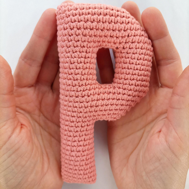 Alfabeto Amigurumi Letra P - Alphabet Letter P