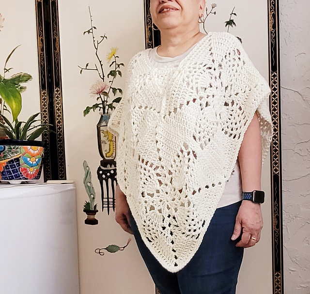 Pineapple Granny Poncho