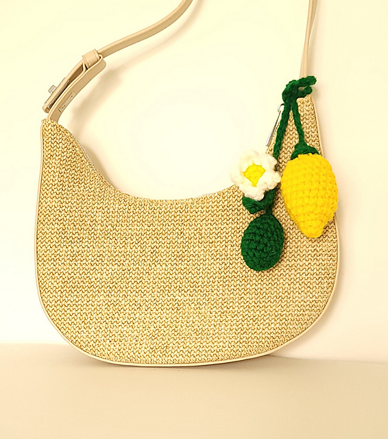Lemon Keychain Charm