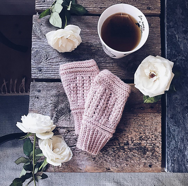 Thread With Love Fingerless Mitts