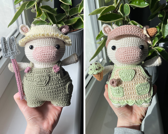 Farmer and Ice Cream Cow