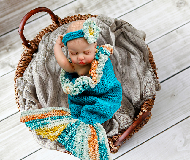 Mermaid Baby Cocoon