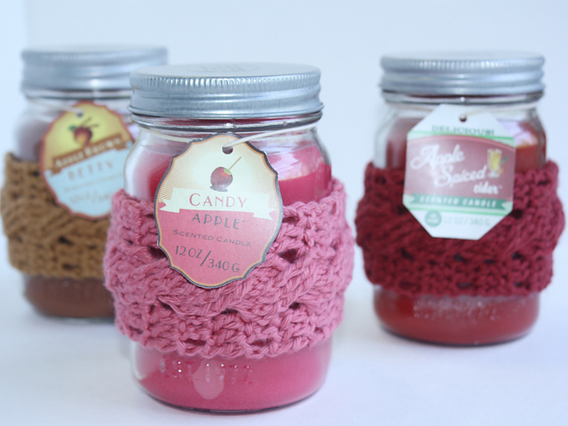 Cable Candle Cozy