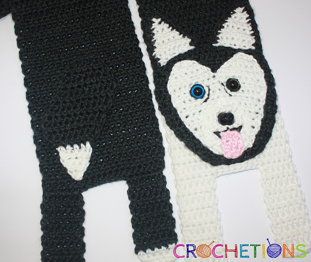Siberian Husky Scarf