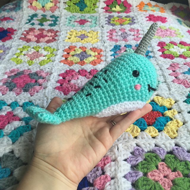 Narwhal Kawaii Amigurumi - Whale