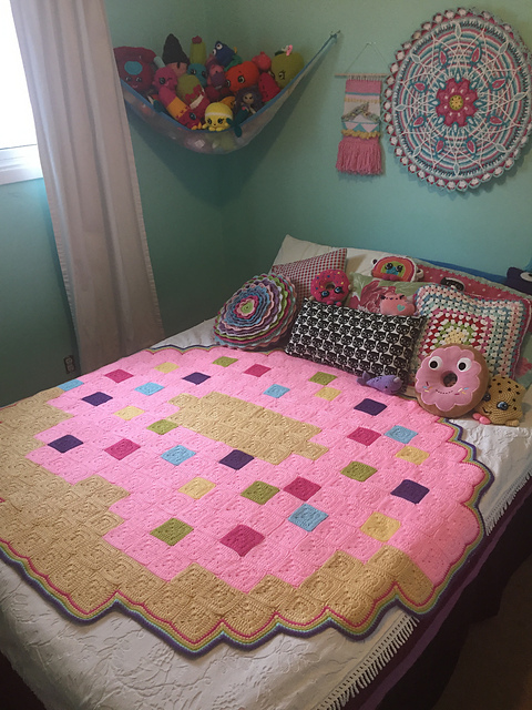 Pixel Donut Blanket