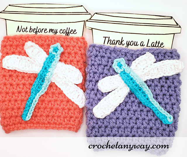 Dragonfly Coffee Cup Cozy