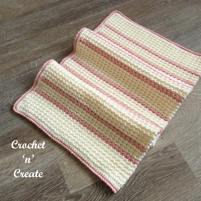 Ravelry Reversible Baby Blanket pattern by Crochet 'n' Create